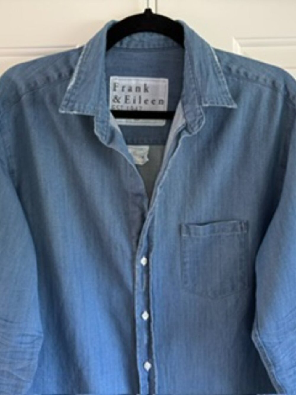 NWOT Frank & Eileen Blue Denim Button Down Mary Dress - Medium - Picture 7 of 13